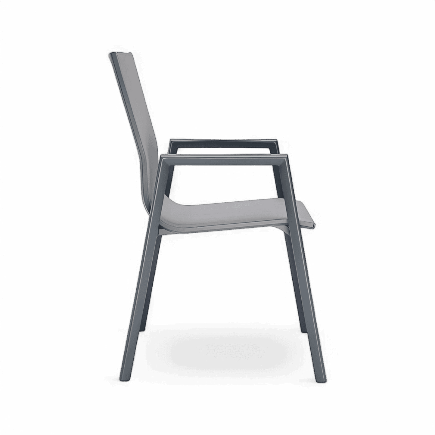 Chaise de salle à manger d'extérieur Malta grise